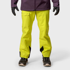 Halti Settler men's ski pants yellow - Miesten Vedenpitävät, Tuulenpitävät, Hengittävät Lasketteluhousut - Model