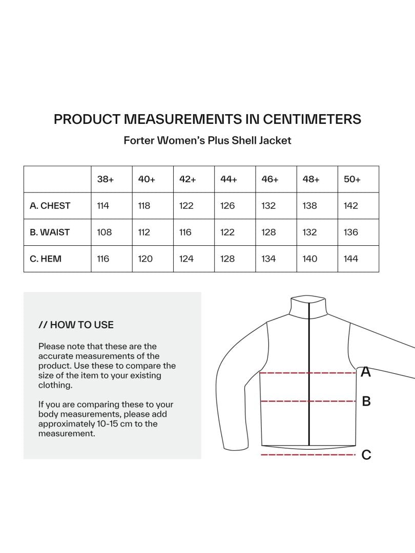 Halti Forter DrymaxX Women's Plus / Halti Forter DrymaxX Kuoritakki Naisten / Forter DrymaxX Skaljacka Dam Plus / Forter  DrymaxXShell Jacken Damen Plus