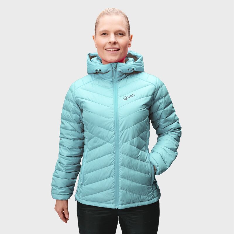 Halti Huippu untuvatakki naisten turkoosi / Halti Huippu down jacket women’s turquoise / Halti Huippu dunjacka dam turkos / Halti Huippu Daunenjacke Damen türkis