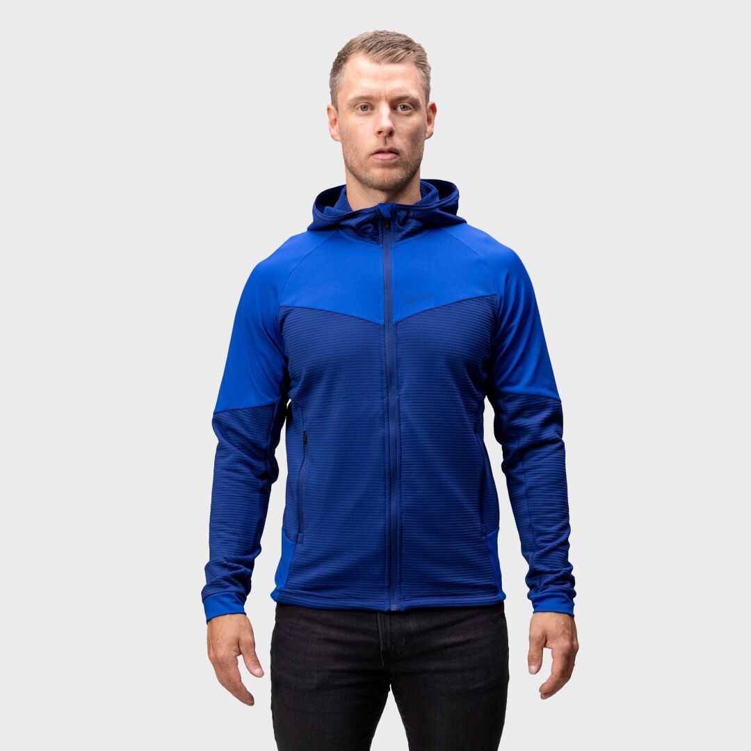 Halti HeatGrid men's technical midlayer jacket blue / Halti HeatGrid technische Midlayer-Jacke für Herren  / Halti HeatGrid teknisk mellanlagersjacka för herrar blå / Halti HeatGrid miesten tekninen välikerrostakki sininen