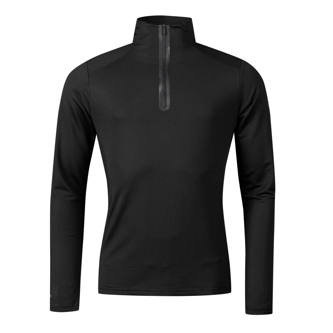 Halti Moodi II Half Zip Shirt Men's Black / Moodi II Paita Miesten Musta / Moodi II Tröja Herr svart / Moodi  II Hemnd  Herren Schwarz 