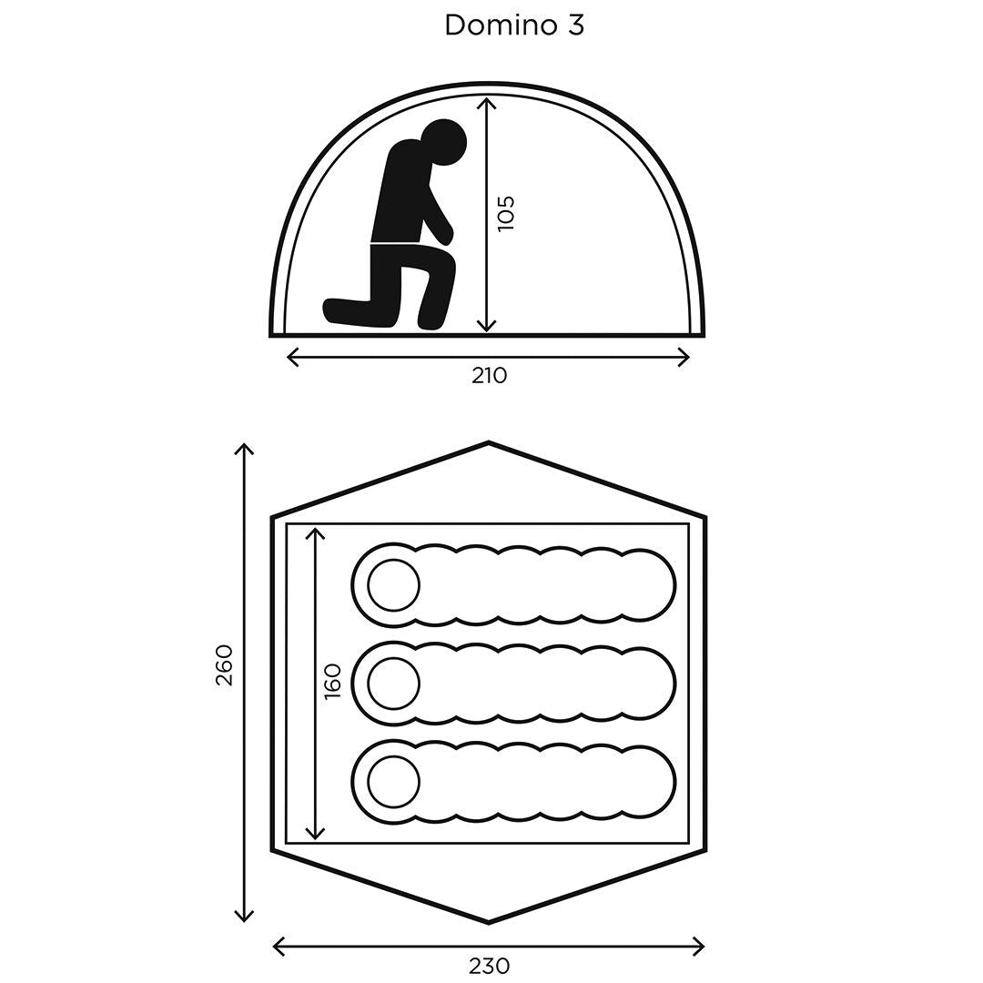 Halti Domino 3 Teltta - Pohja