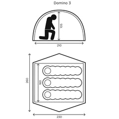 Halti Domino 3 Teltta - Pohja