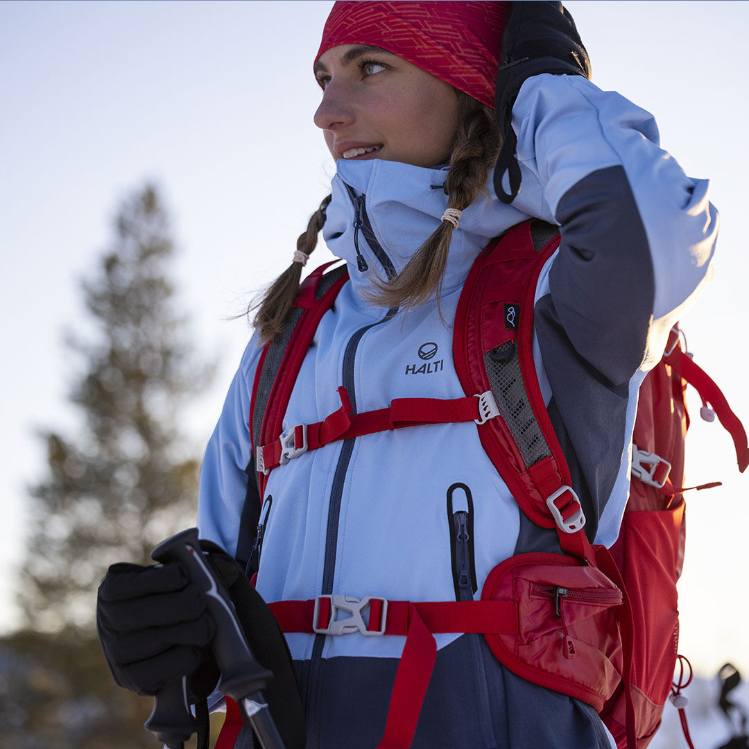 Halti Adrenaline Takki - Skitouring - Laskutakki - Liukulumikenkä - Reppu