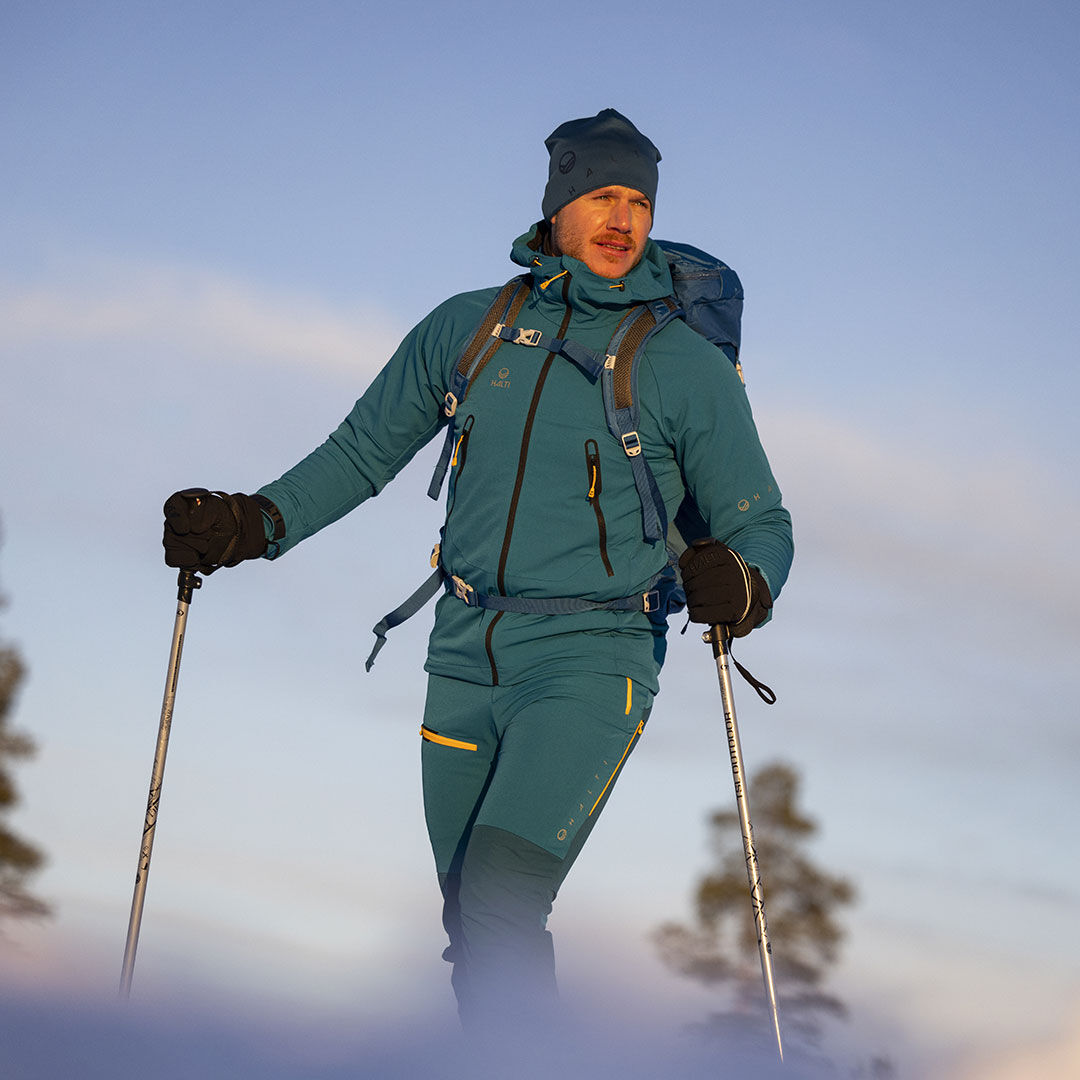 Halti Adrenaline Miesten Takki - Skitouring - Laskutakki - Liukulumikenkä