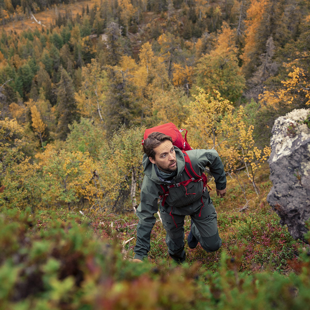 Halti Hiker Miesten DrymaxX 3L Ventilated Vedenpitävä Takki - Housut - Vihreä - Ruska