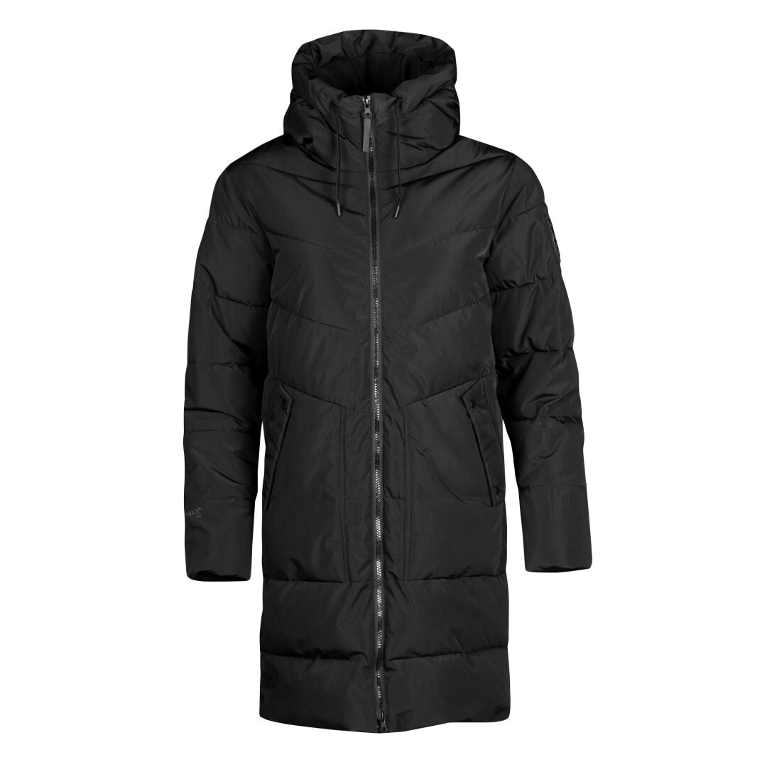 Halti Kallio Linjat women's puffer coat black