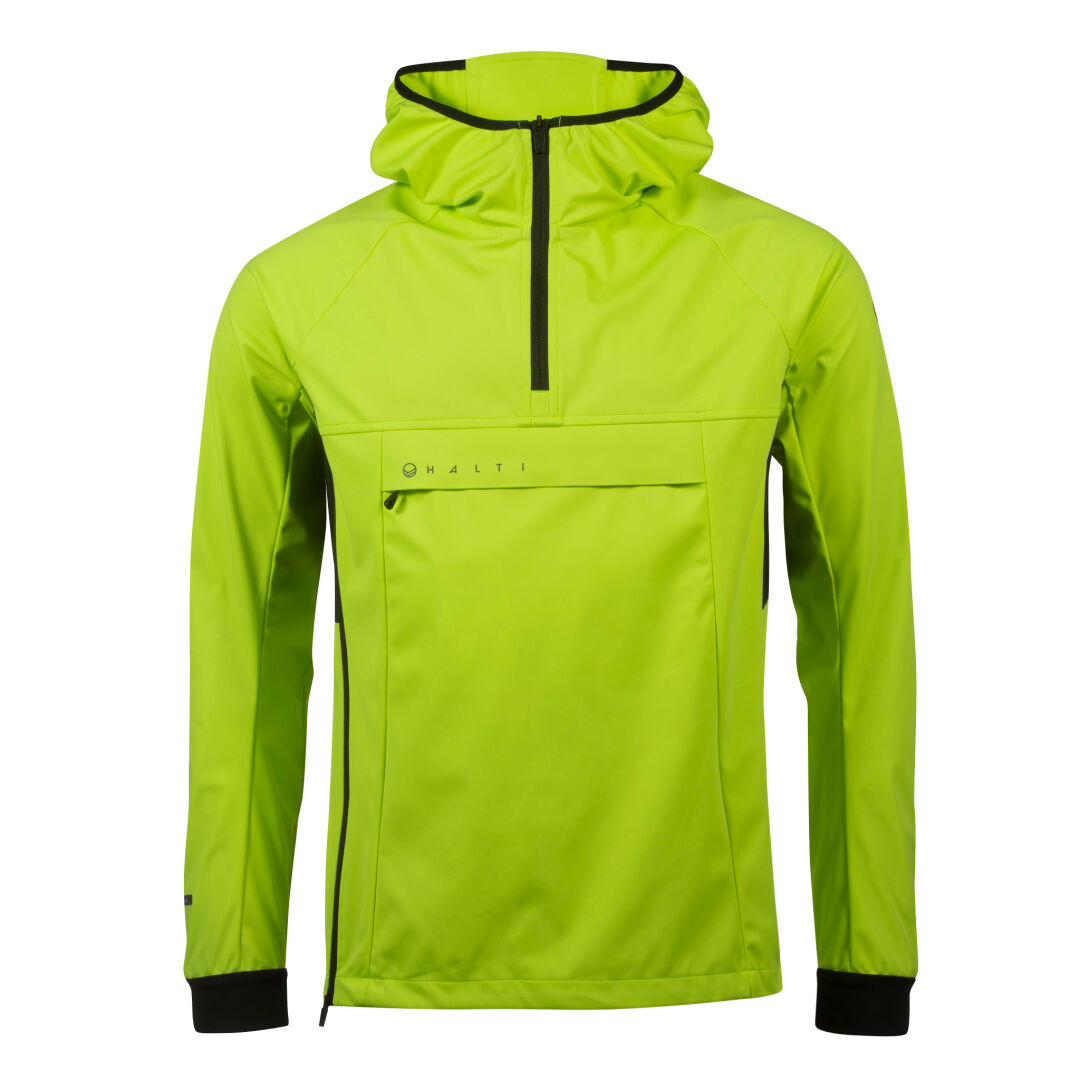 Halti Routa men’s XCT anorak acid lime green