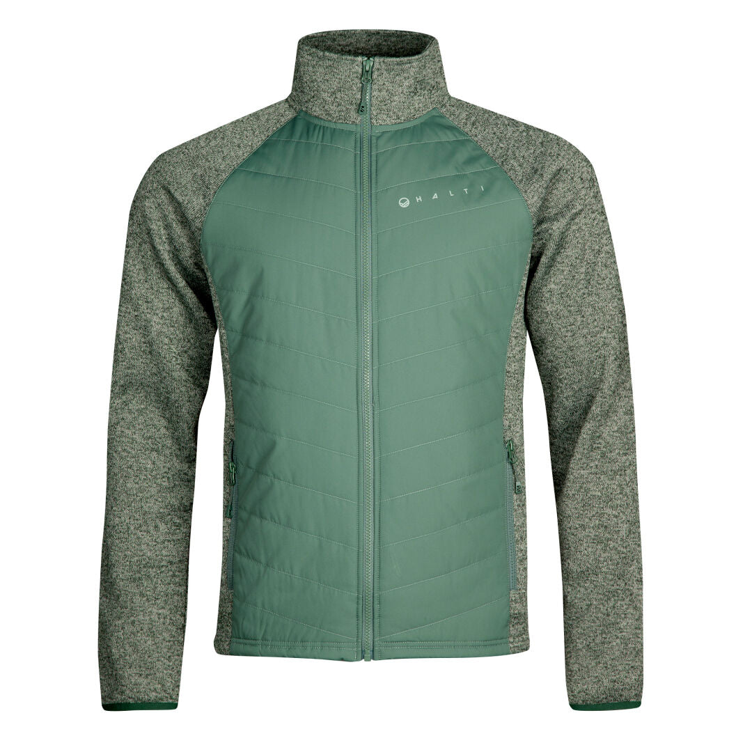 Halti Streams men's knit layer jacket green