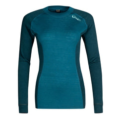 Halti Hossa women's merino wooll base layer shirt blue